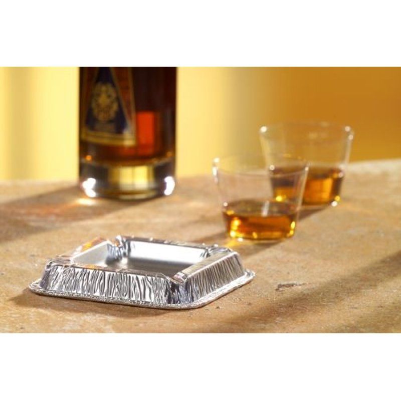 Papstar 14579 ashtray Rectangular Aluminium