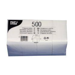 Papstar 16109 paper napkins Tissue paper White 500 pc(s)