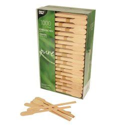 Papstar 16715 disposable spoon Disposable stirring sticks Wood Natural 1000 pc(s)