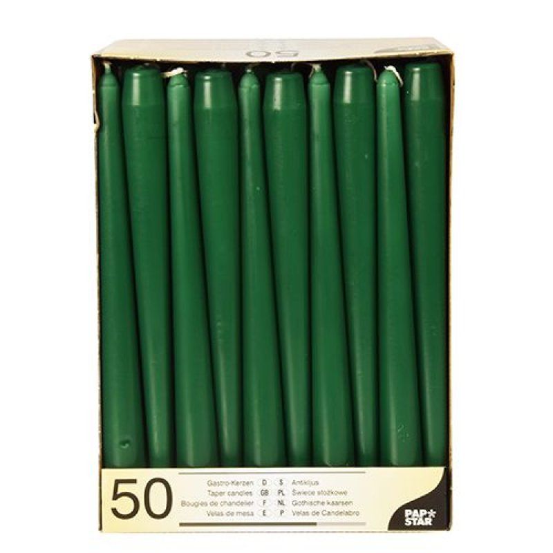 Papstar 17969 wax candle Round Green 50 pc(s)