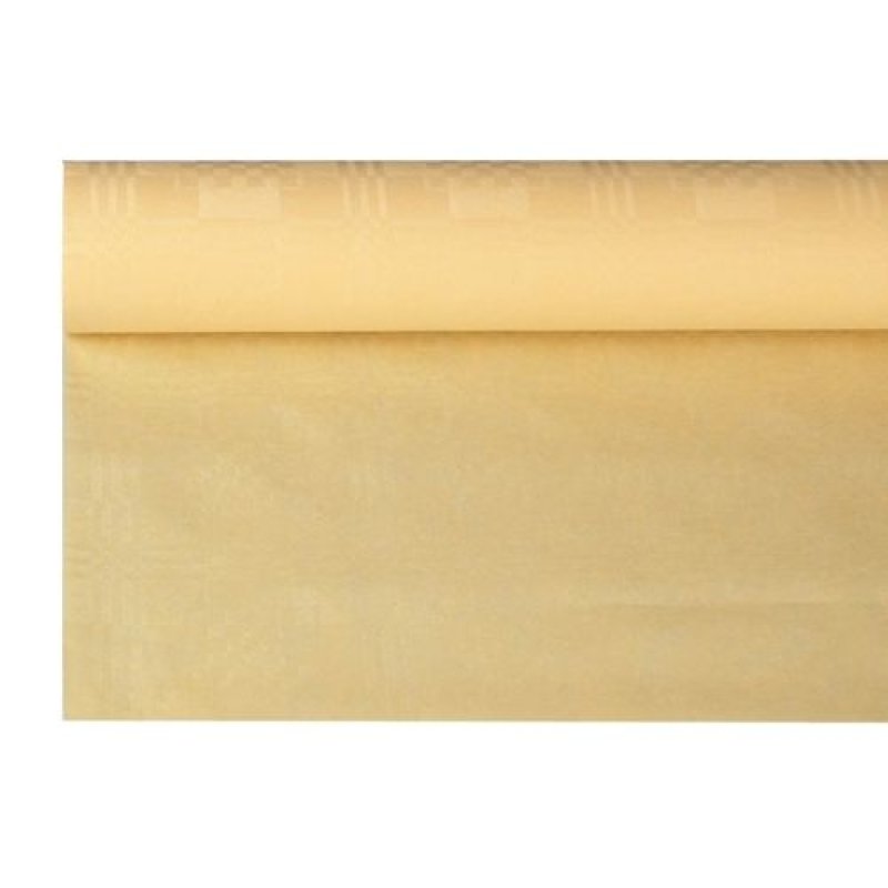 PAPSTAR Nappe damassée, (l)1,2 x (L)8 m, crème