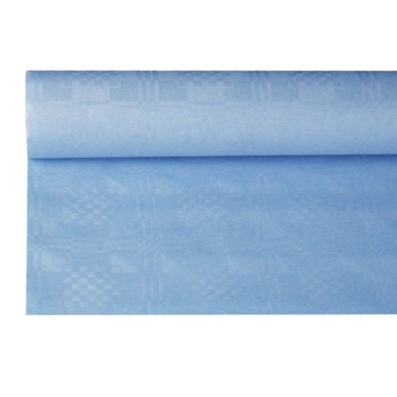 PAPSTAR Nappe damassée, (l)1,2 x (L)8 m, bleu clair