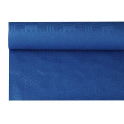 PAPSTAR Nappe damassée, (l)1,2 x (L)8 m, bleu foncé