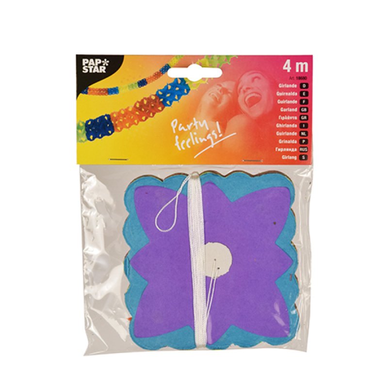 PAPSTAR Guirlande, en papier, longueur: 4 m