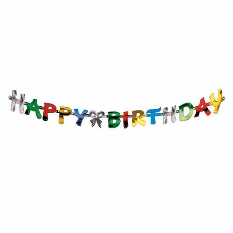 Papstar Happy Birthday Lettre décorative
