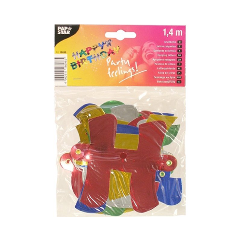 Papstar Happy Birthday Lettre décorative