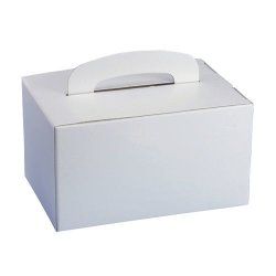 Papstar 18779 disposable food storage container Cardboard White