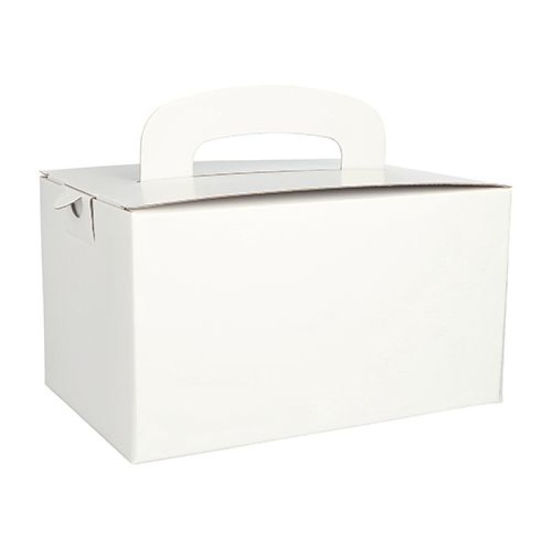 Papstar 18779 disposable food storage container Cardboard White