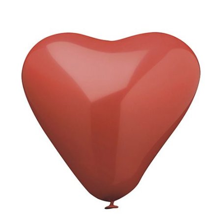 PAPSTAR Ballon de baudruche "Coeur", en forme de coeur,rouge