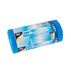 STARPAK Sac poubelle HDPE, 120 litres, bleu