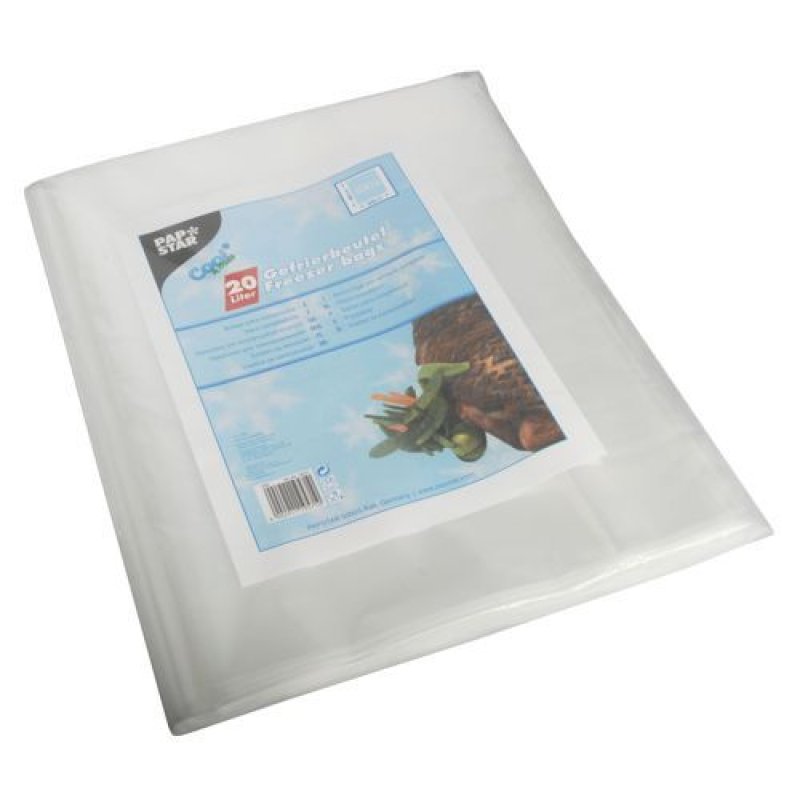 Papstar 19571 food storage bag 20 L 100 pc(s) Transparent