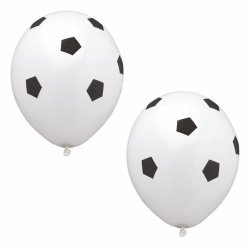 PAPSTAR Ballon de baudruche "Soccer", noir/blanc