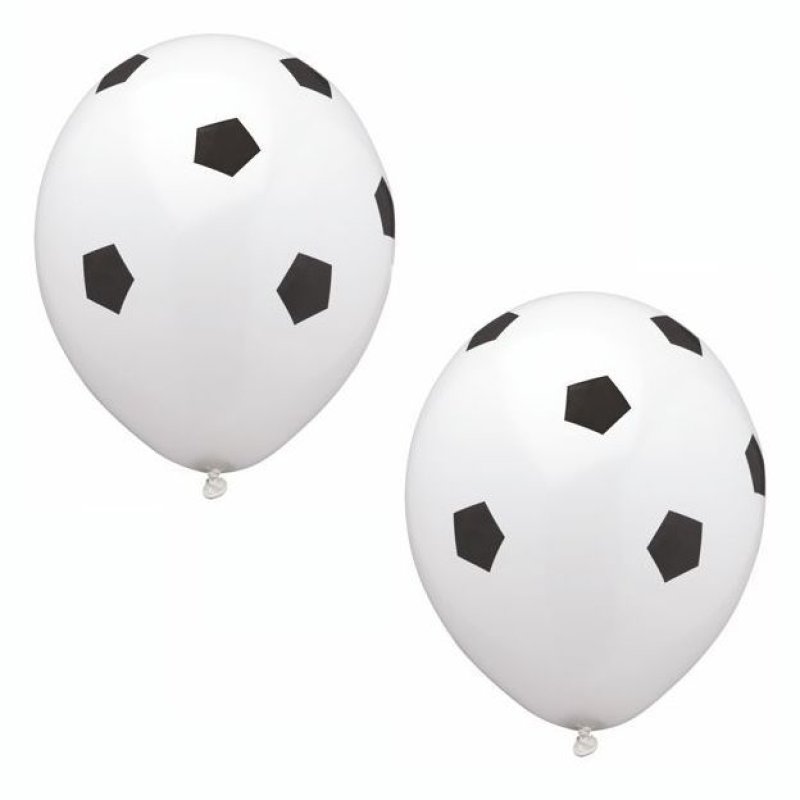 PAPSTAR Ballon de baudruche "Soccer", noir/blanc