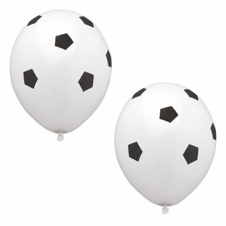 PAPSTAR Ballon de baudruche "Soccer", noir/blanc