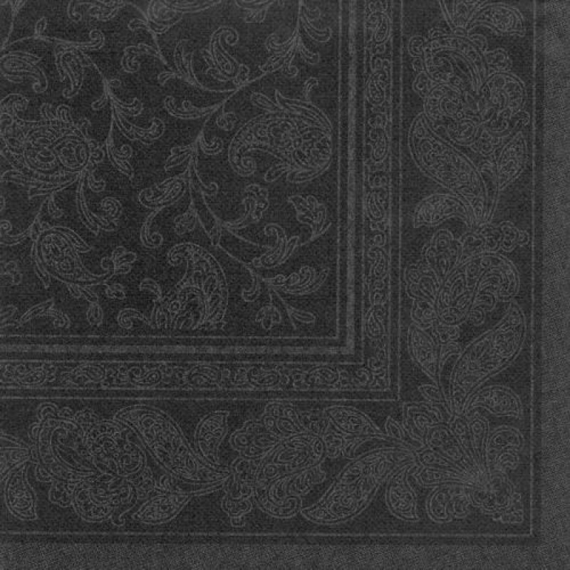 PAPSTAR Serviette "ROYAL Collection Ornaments", noir
