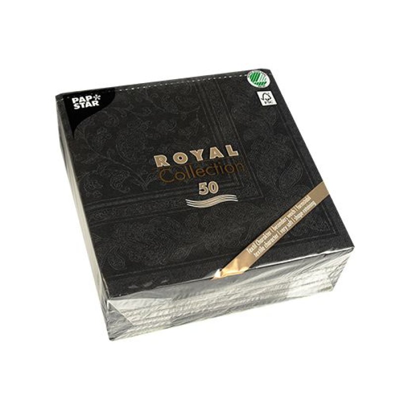 Papstar 19828 paper napkins Tissue paper Black 50 pc(s)