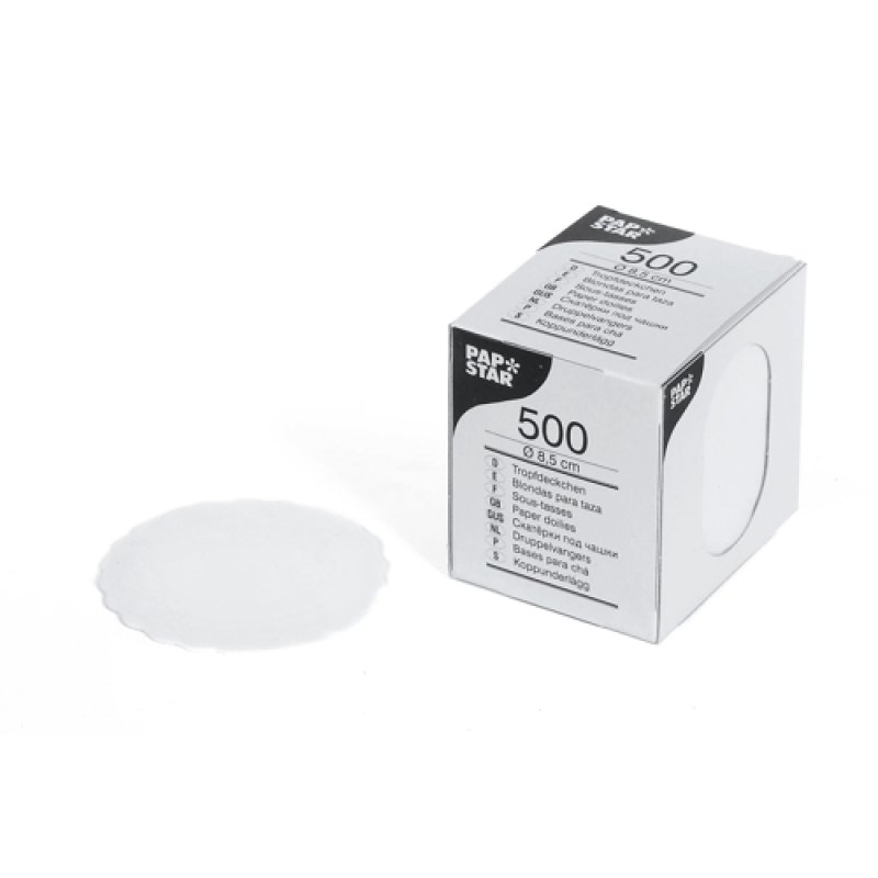 Papstar 12296 sous-verre Papier 500 Rond
