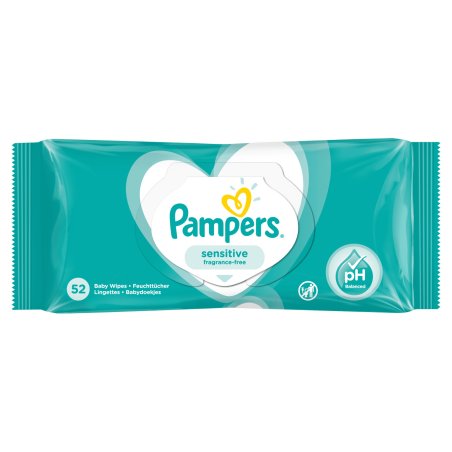 Pampers Sensitive Baby Wipes 1 Packs 52 Wipes