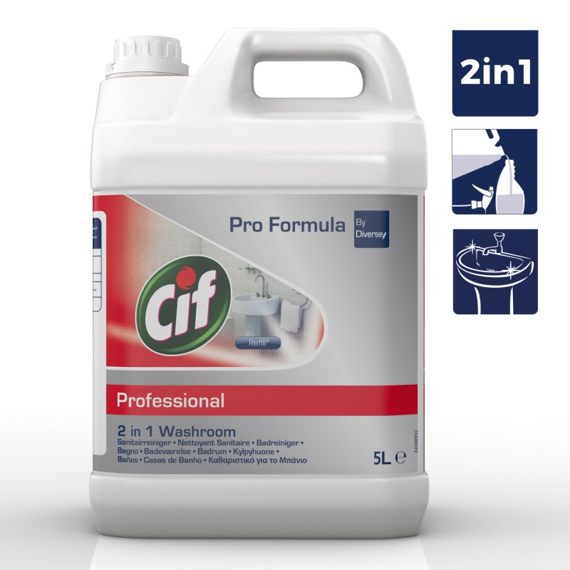Cif Pro Formula 7517831 détergent pour salle de bain et toilettes 5000 ml Bidon Liquide Nettoyant