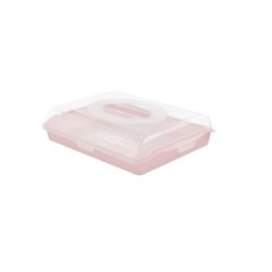 keeeper 10677581 storage box Rectangular Pink, Transparent