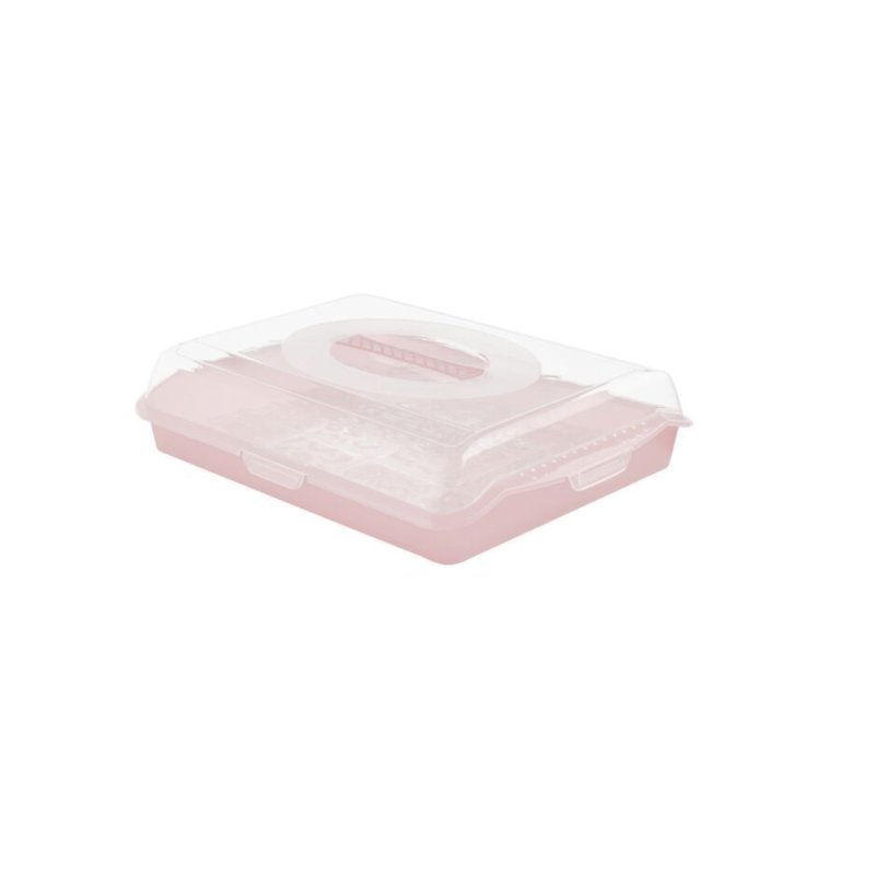keeeper 10677581 storage box Rectangular Pink, Transparent