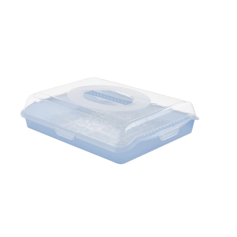 keeeper 10677680 storage box Rectangular Blue, Transparent