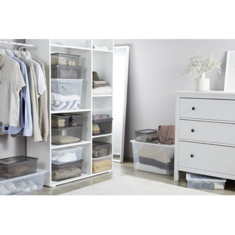 keeeper Set de boîtes de rangement "bea", 3x 18 L, gris