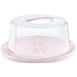 keeeper Cloche à gâteau "ricardo", rond, nordic-pink