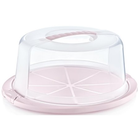 keeeper Cloche à gâteau "ricardo", rond, nordic-pink