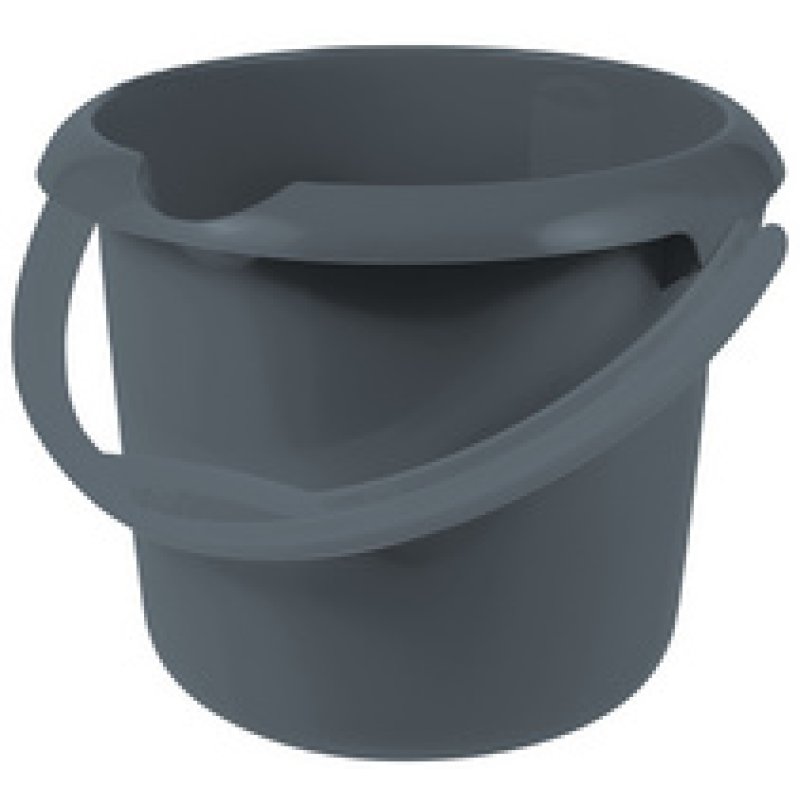keeeper Seau "mika eco", rond, 5 litres, stone grey