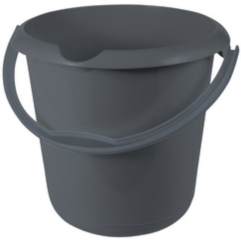 keeeper Seau "mika eco", rond, 10 litres, stone grey
