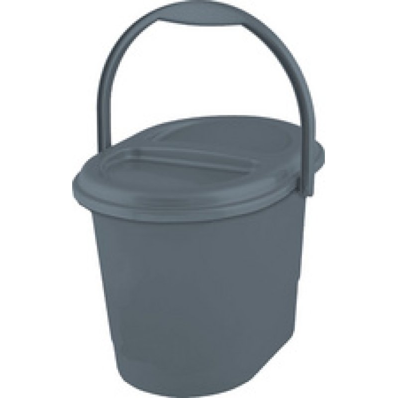 keeeper Seau à déchets bio "elsa eco", 13 litres, stone grey