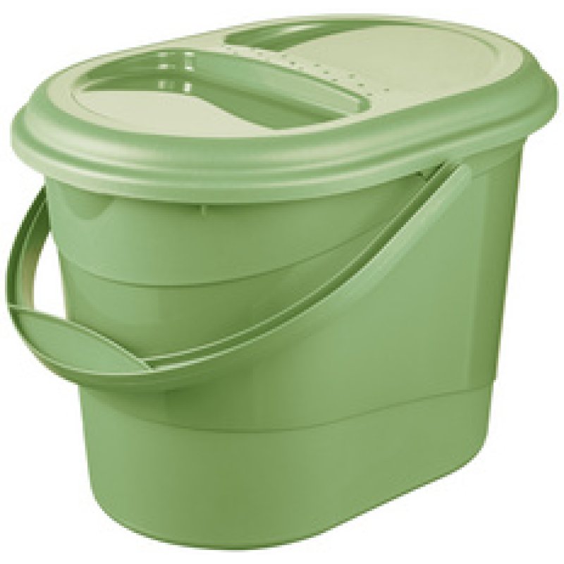 keeeper Seau à déchets bio "elsa eco", 13 litres, stone grey
