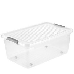 keeeper Boîte de rangement "leo", 37 litres, transparent