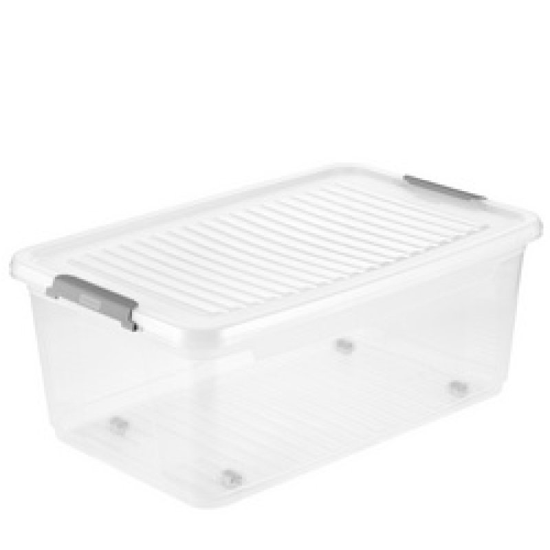 keeeper Boîte de rangement "leo", 37 litres, transparent