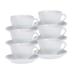 Esmeyer Tasse à café "Bistro", set de 6, blanc