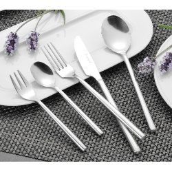 Esmeyer 142-034 tableware set 30 pc(s) Stainless steel, White