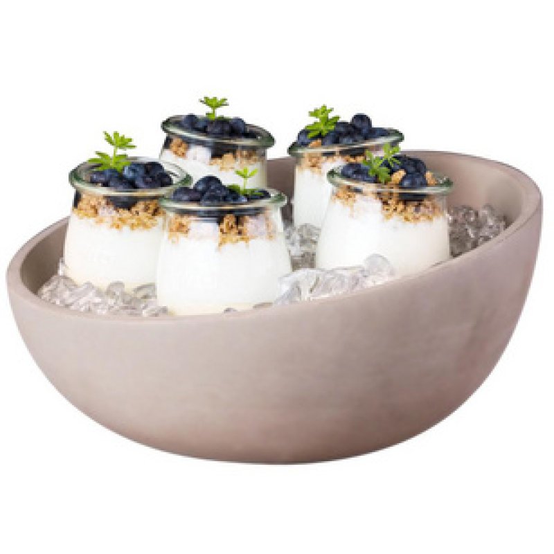 APS Bol pour buffet ELEMENT, béton, 2,5 litres, gris
