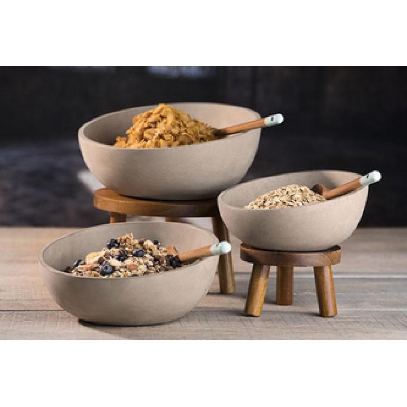 APS Bol pour buffet ELEMENT, béton, 2,5 litres, gris