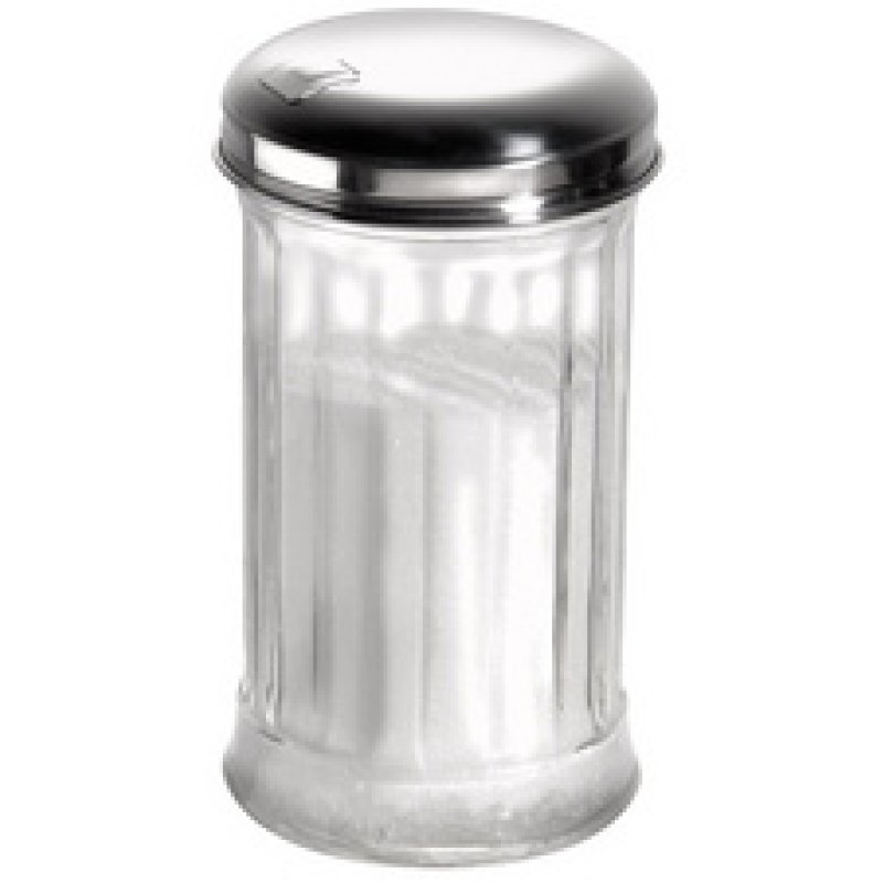 APS Sucrier, avec clapet de dosage, acier inoxydable/verre