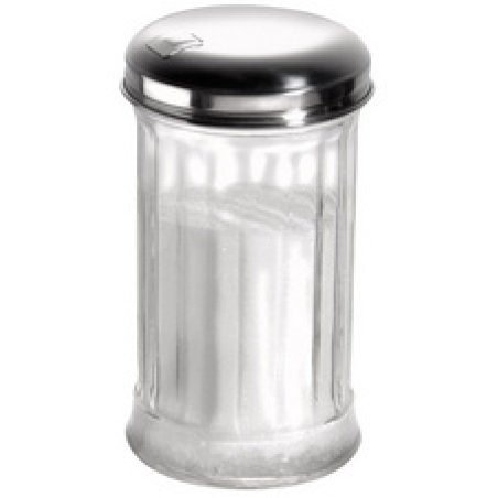 APS Sucrier, avec clapet de dosage, acier inoxydable/verre