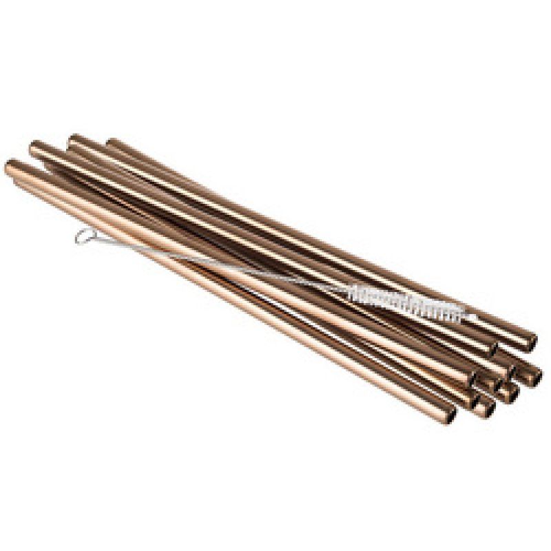 APS Paille en acier inoxydable, longueur: 215 mm, métallique