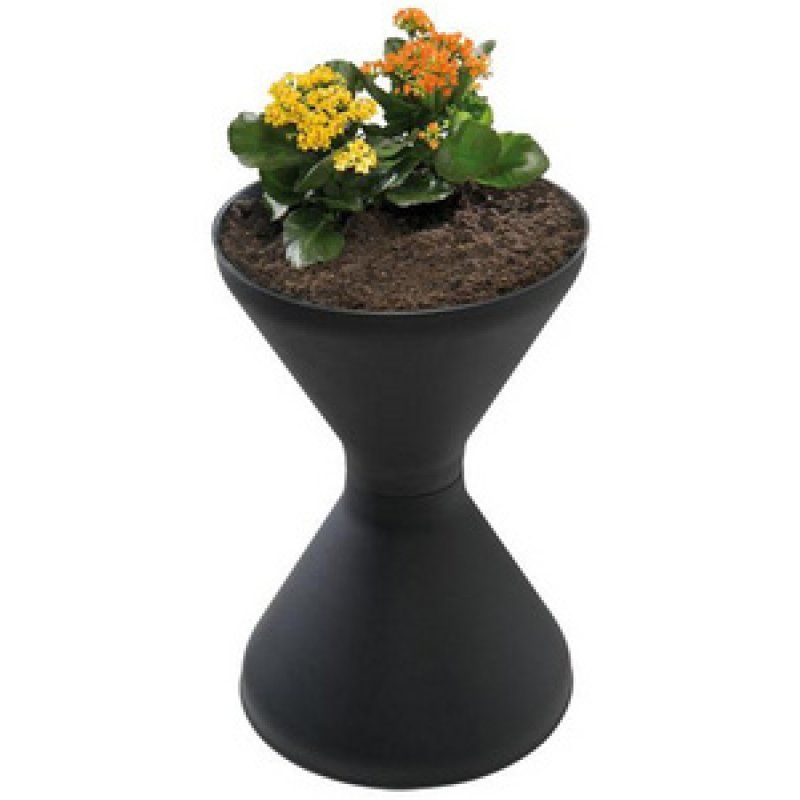 APS Cendrier sur pied DIABOLO, noir mat