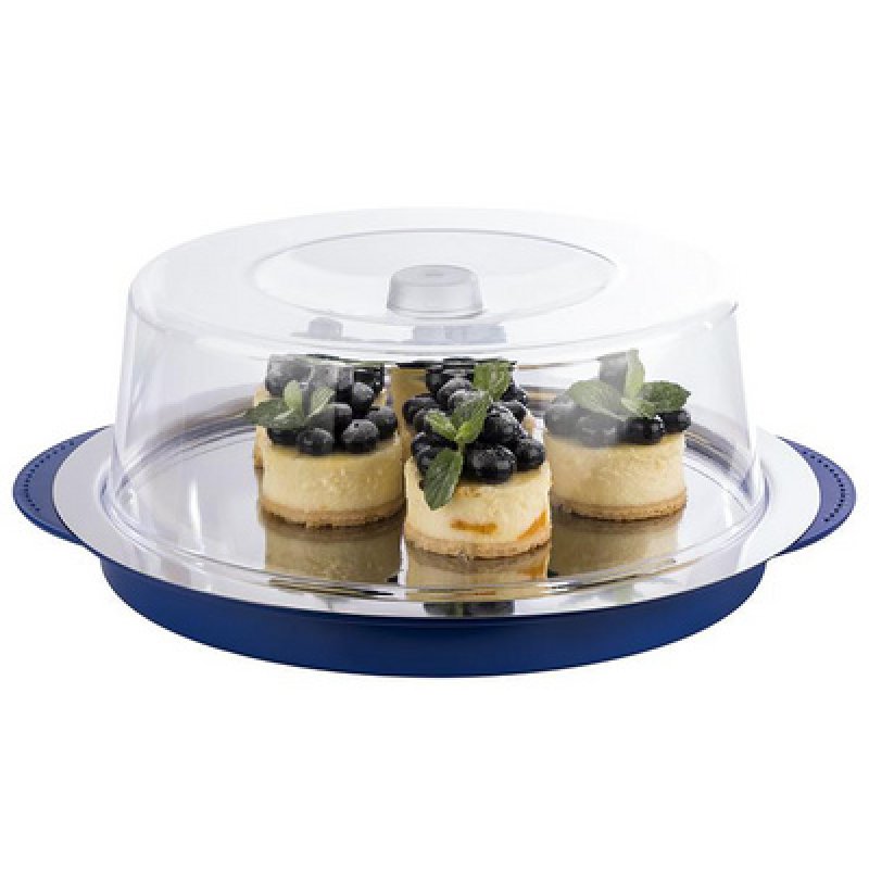 APS Set de plateau réfrigérant, rond, noir/transparent