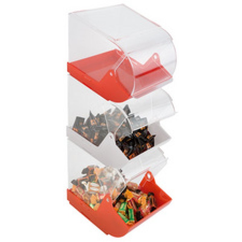 APS Boîte universelle avec couvercle frontal, rouge