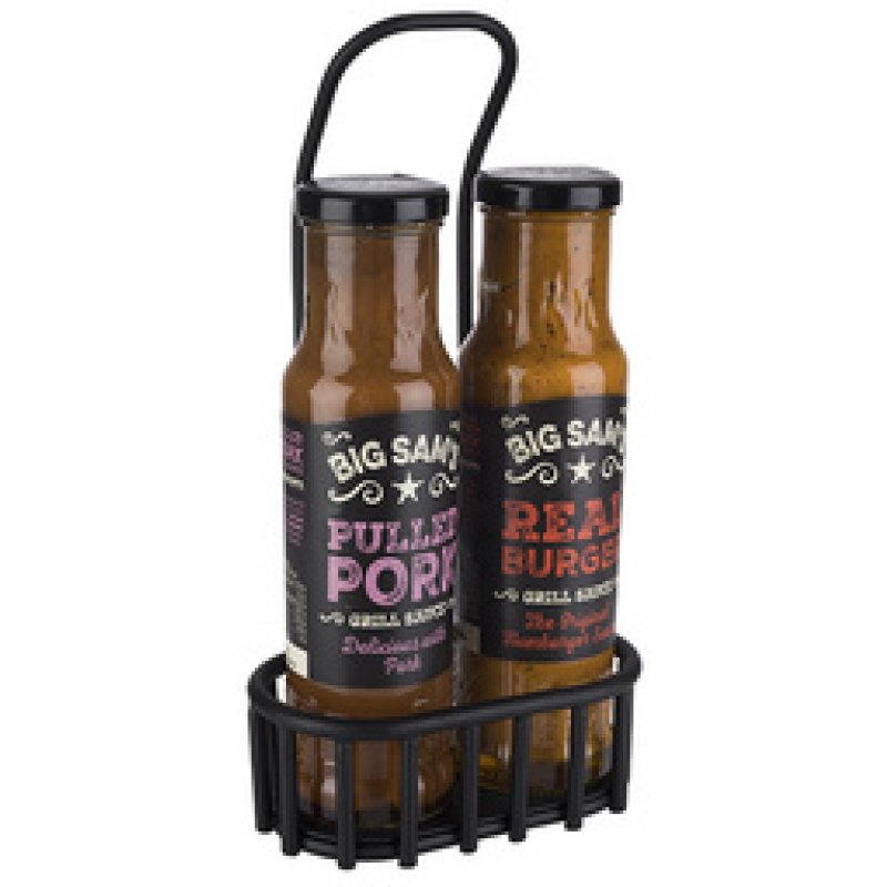 APS Support à épices URBAN, métal noir, avec poignée