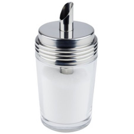 APS Sucrier doseur, avec tube doseur, acier inoxydable/verre