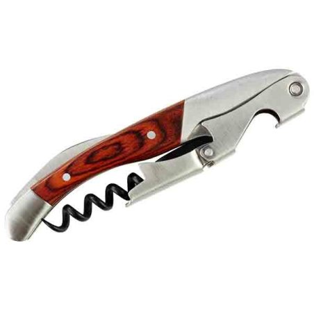 APS-Germany 93302 corkscrew Sommelier knife Brown, Stainless steel