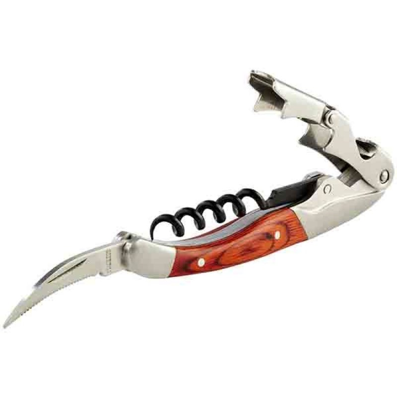 APS-Germany 93302 corkscrew Sommelier knife Brown, Stainless steel