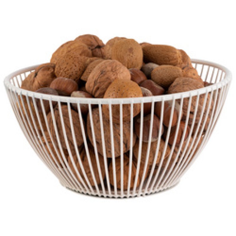 APS Corbeille à pain & à fruits SVART, rond, 200 mm, noir